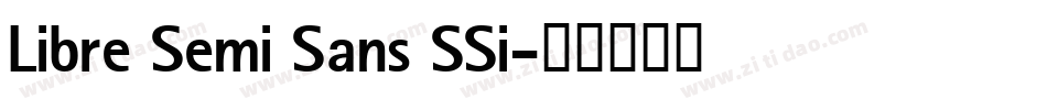Libre Semi Sans SSi字体转换